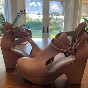 Free People Tan Ankle Boots